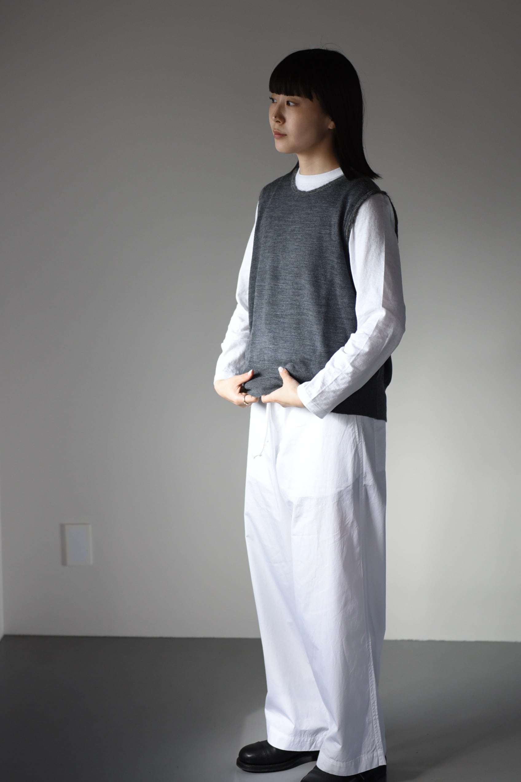 eleven2nd ヤクウール　ベスト eleven 2nd /Yak Slipover (vest)23AW dieci｜online shop
