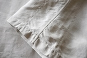 フランス 1900s リネン 貝たちの行進 とろり長いロングワンピースb アンティーク