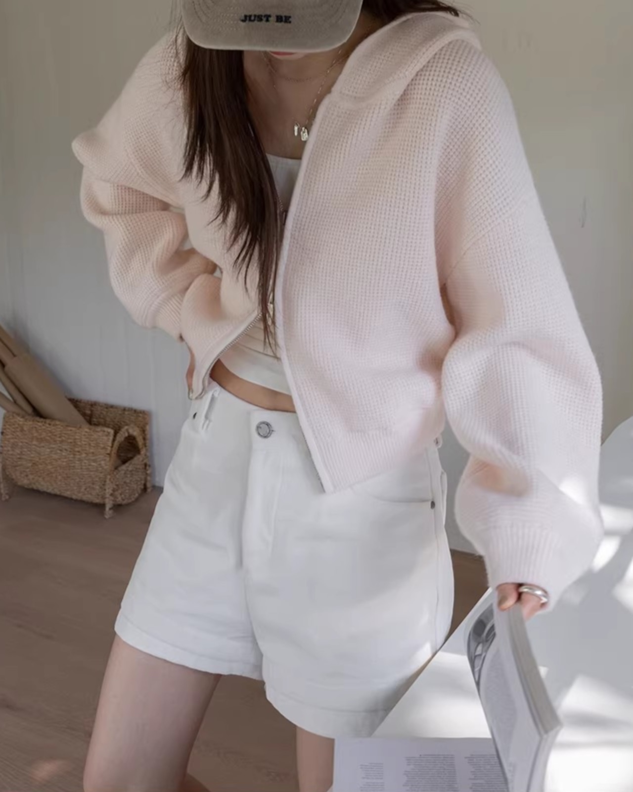 Long Sleeve Short Length Oversized Hoodie L0031