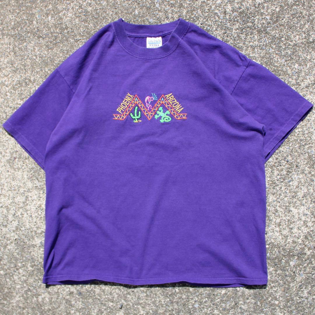 【XLサイズ】00's PHOENIX ARIZONA オール刺繍 ボックスシルエット 古着 Tシャツ