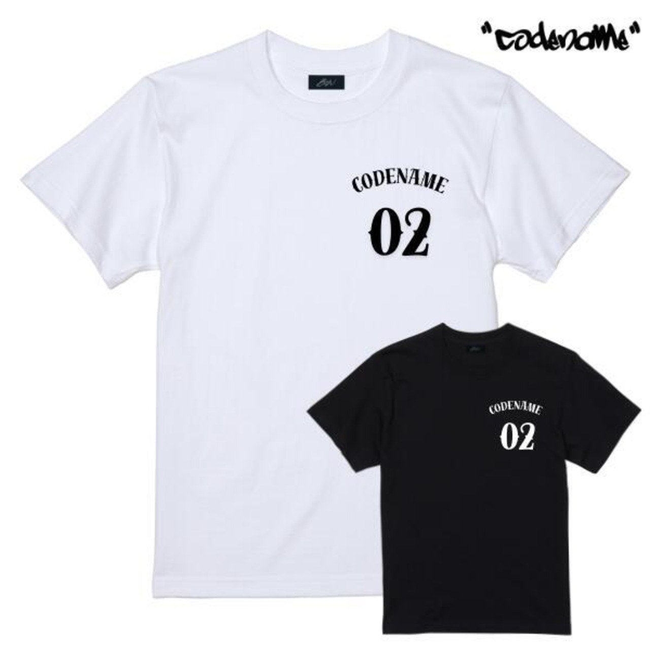 CODENAME 「”LOGO 02” S/S T-Shirts Black/White」 - 2