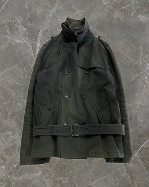 "HELMUT LANG 02AW" coller design military jacket