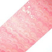 リバーシブル半巾帯 ［juicy pinkと妖精の粉］花火柄