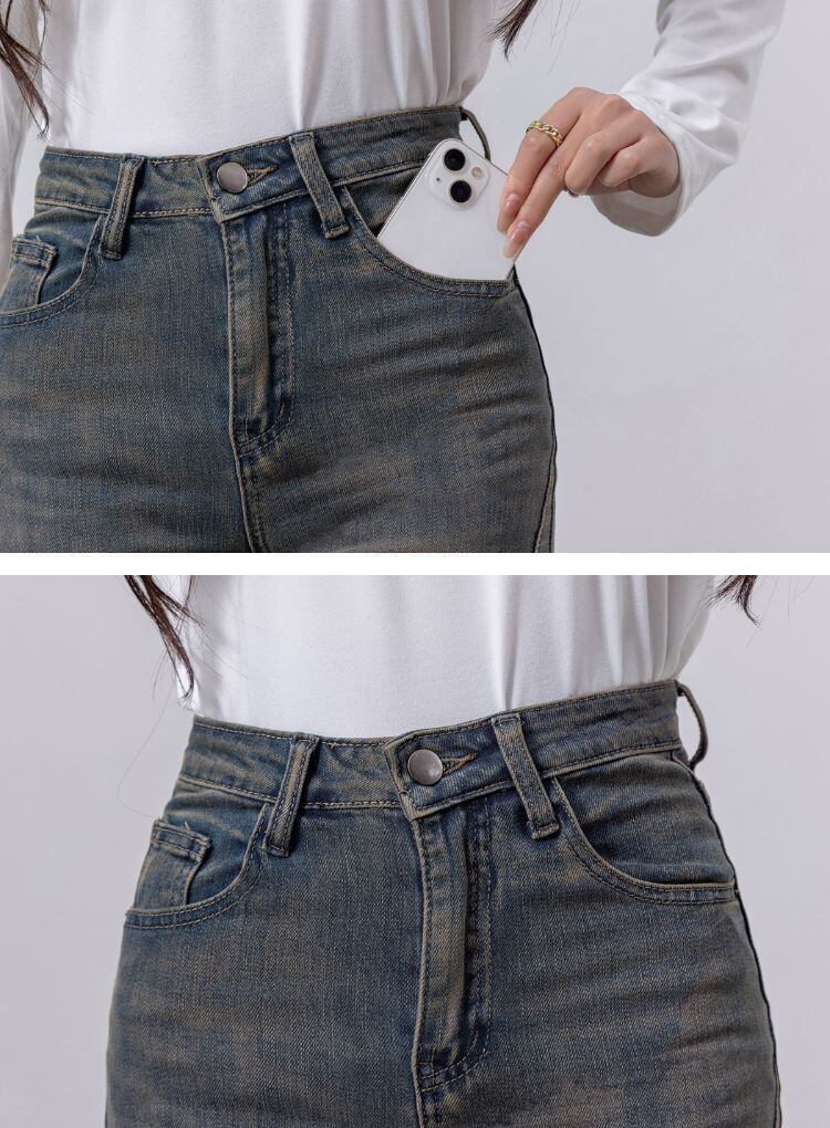 宅配便】シワ加工フレアデニム／pants600 | DAY CLOSET｜ レディース