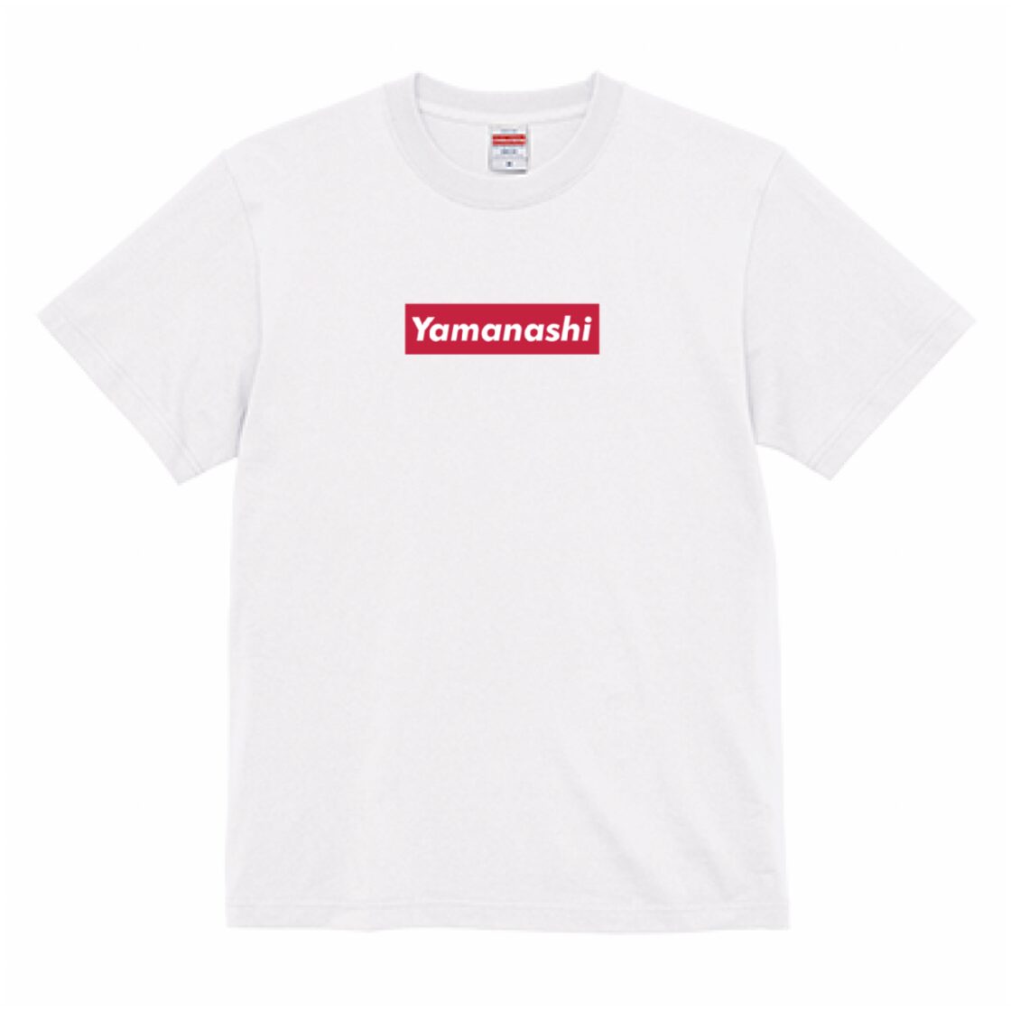 山梨市 Yamanashi ボックスロゴTシャツ｜ホワイト | PAY ID