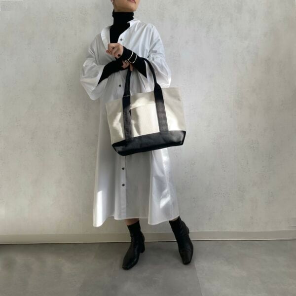sasicco OBIトートワイド 白 | オビトートワイド ・横長タイプ | 三河