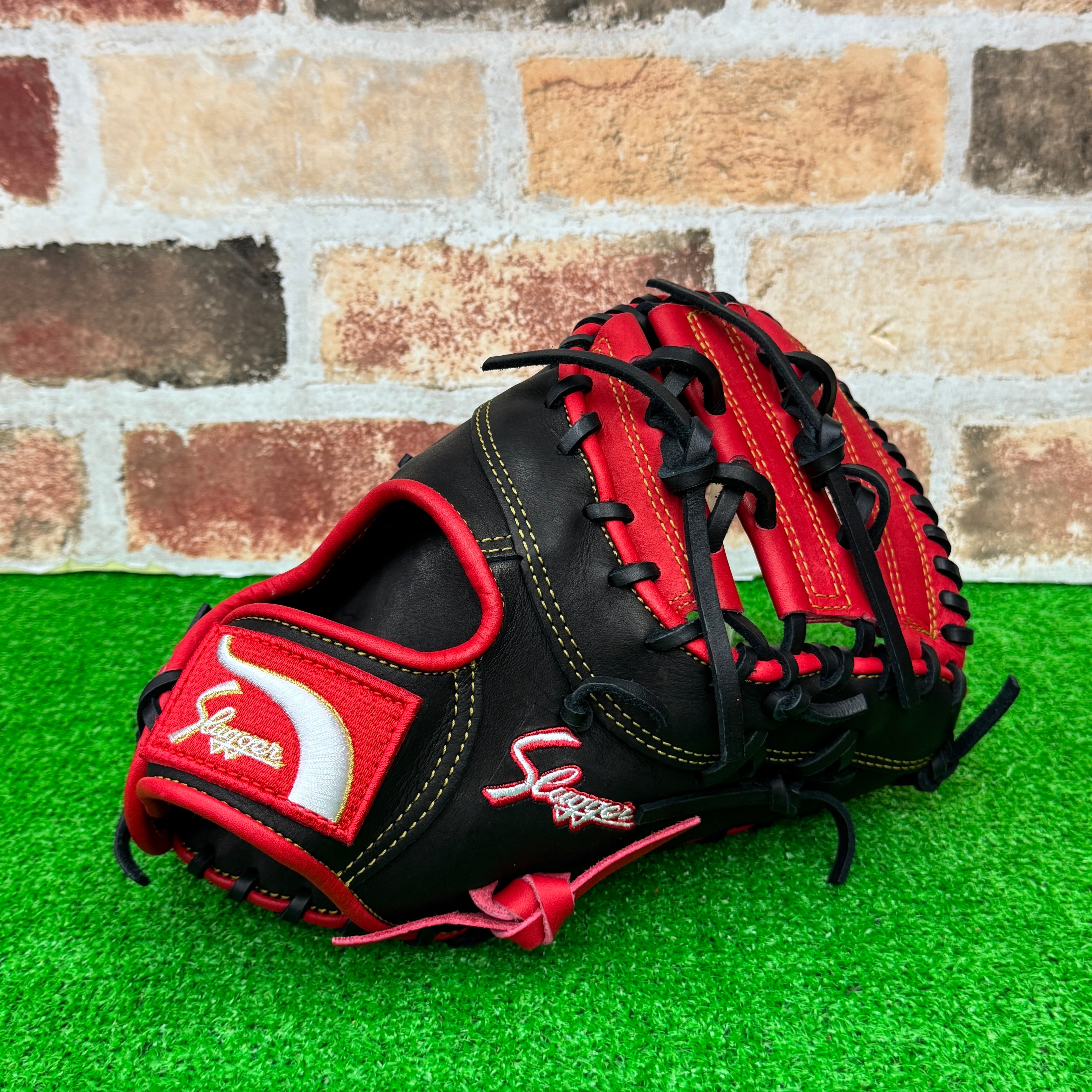 限定】slugger 久保田スラッガー フィンガーサポーター 蛍光グリーン
