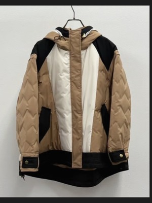 リズレイ RISLEY risley バイカラーダウンマウンテンパーカー