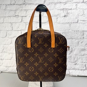 LOUIS VUITTON ルイヴィトン スポンティーニ ２WAY レザー ショルダーバッグ ブラウン A-13546