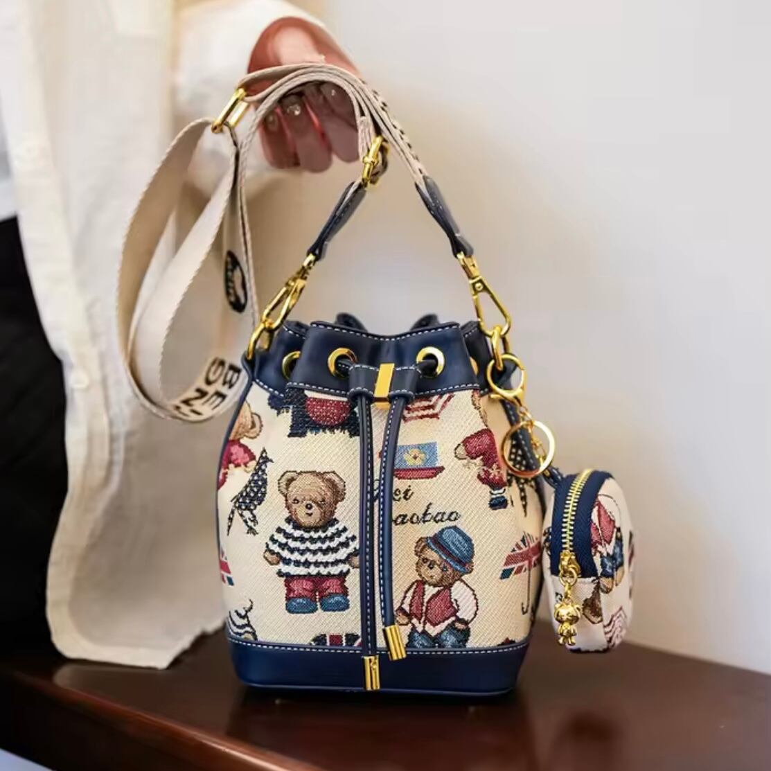 british bear shoulder bag