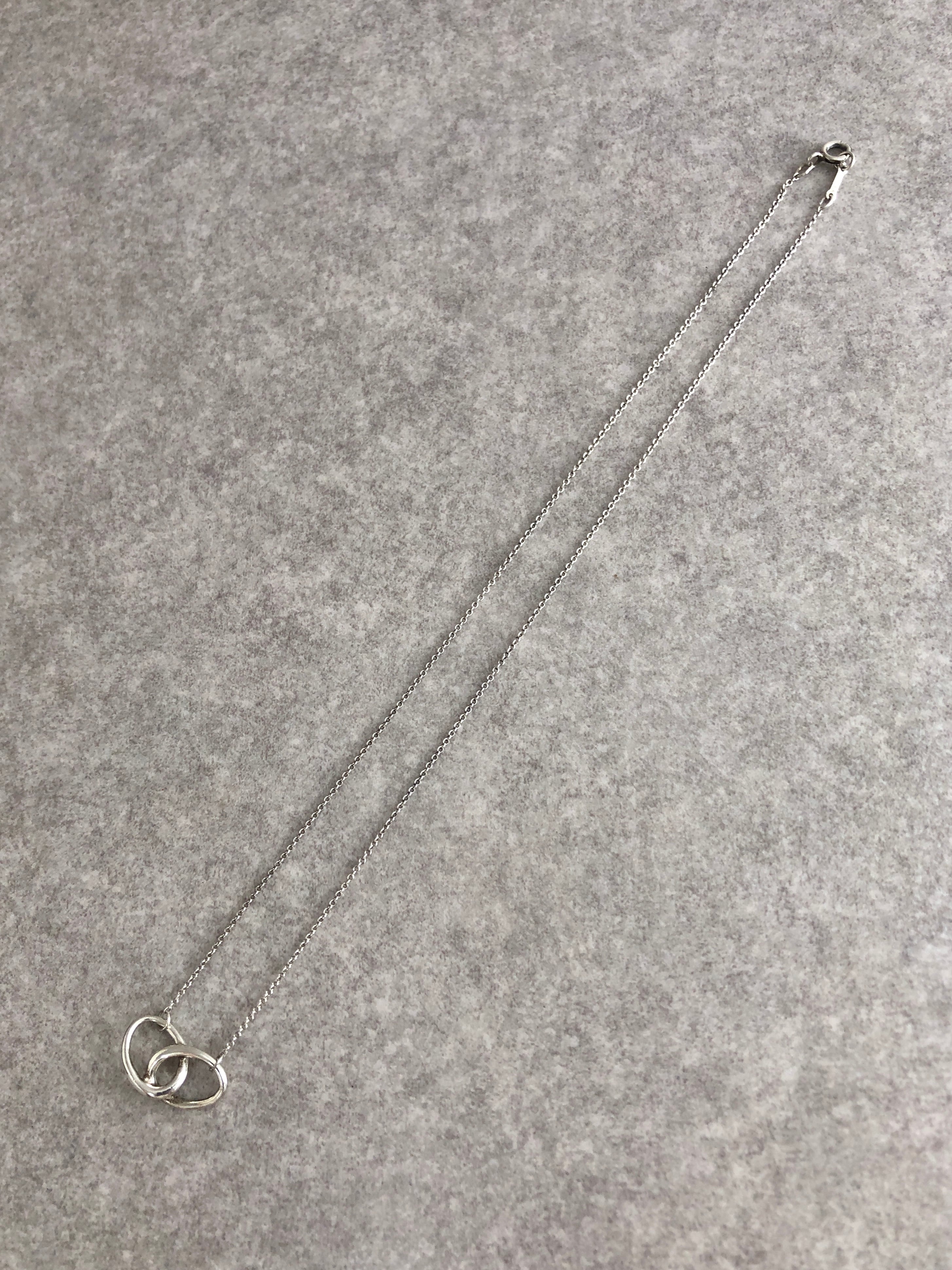 Tiffany & Co. ティファニー ネックレス シルバー ダブルループ 925