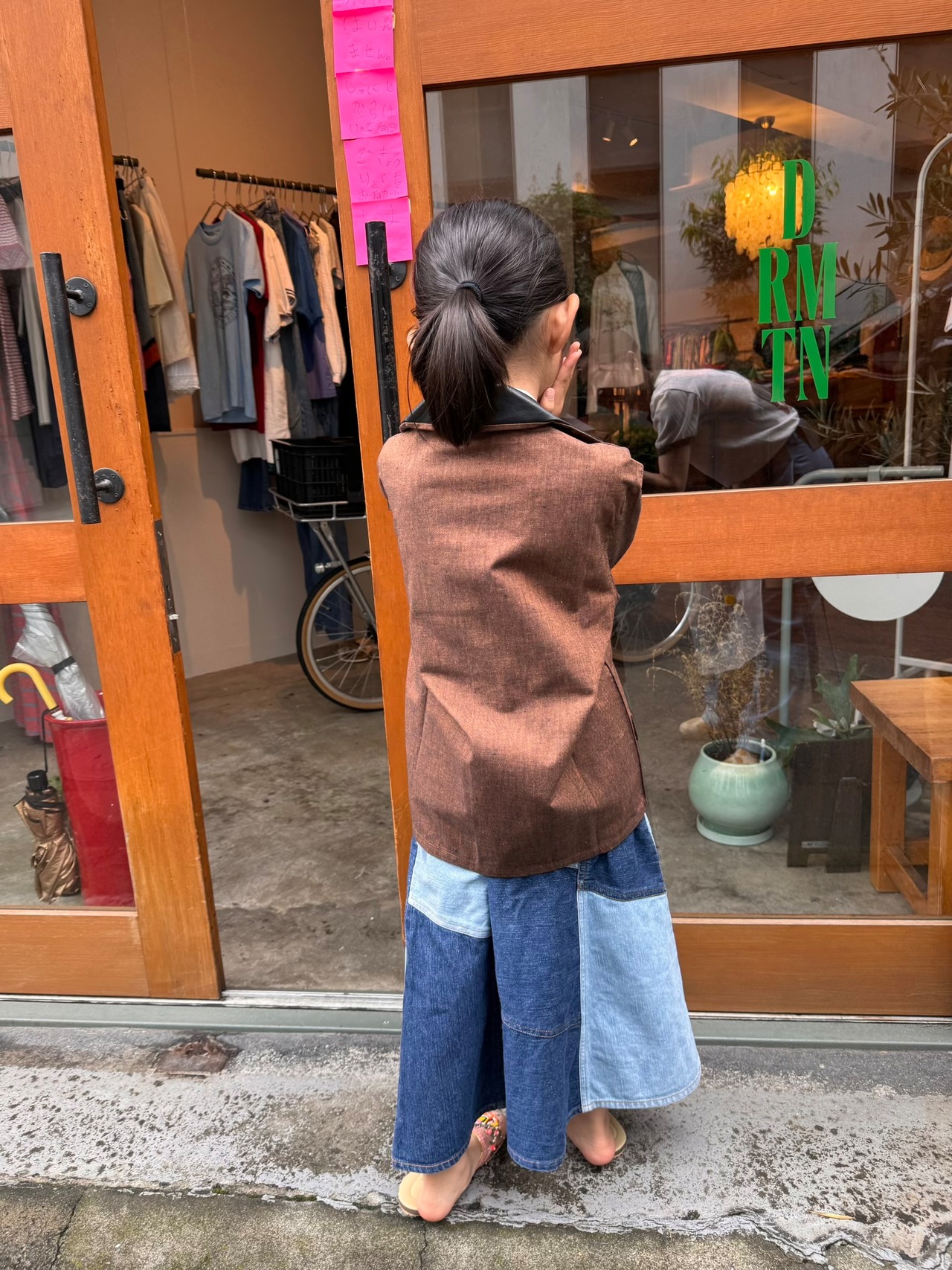 [kids] DeadStock  ブラウン３ボタンジャケット MADE IN FRANCE