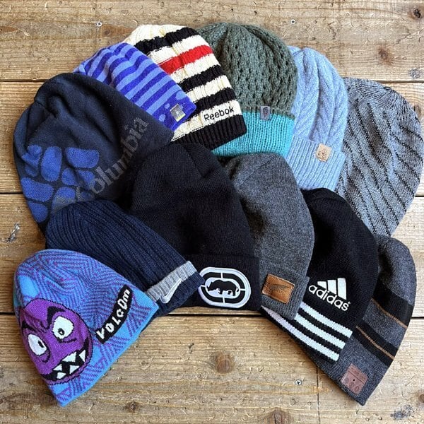 1点物◇アディダスadidas黒ニット帽子ビーニーニットキャップ古着