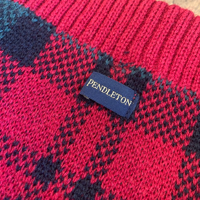 Pendleton Pet Dog Sweater Red & Green McCormick Tartan Plaid サイズM ペンドル