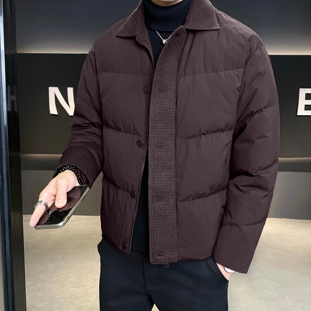 ラペル ダウン ジャケット 2色 11311