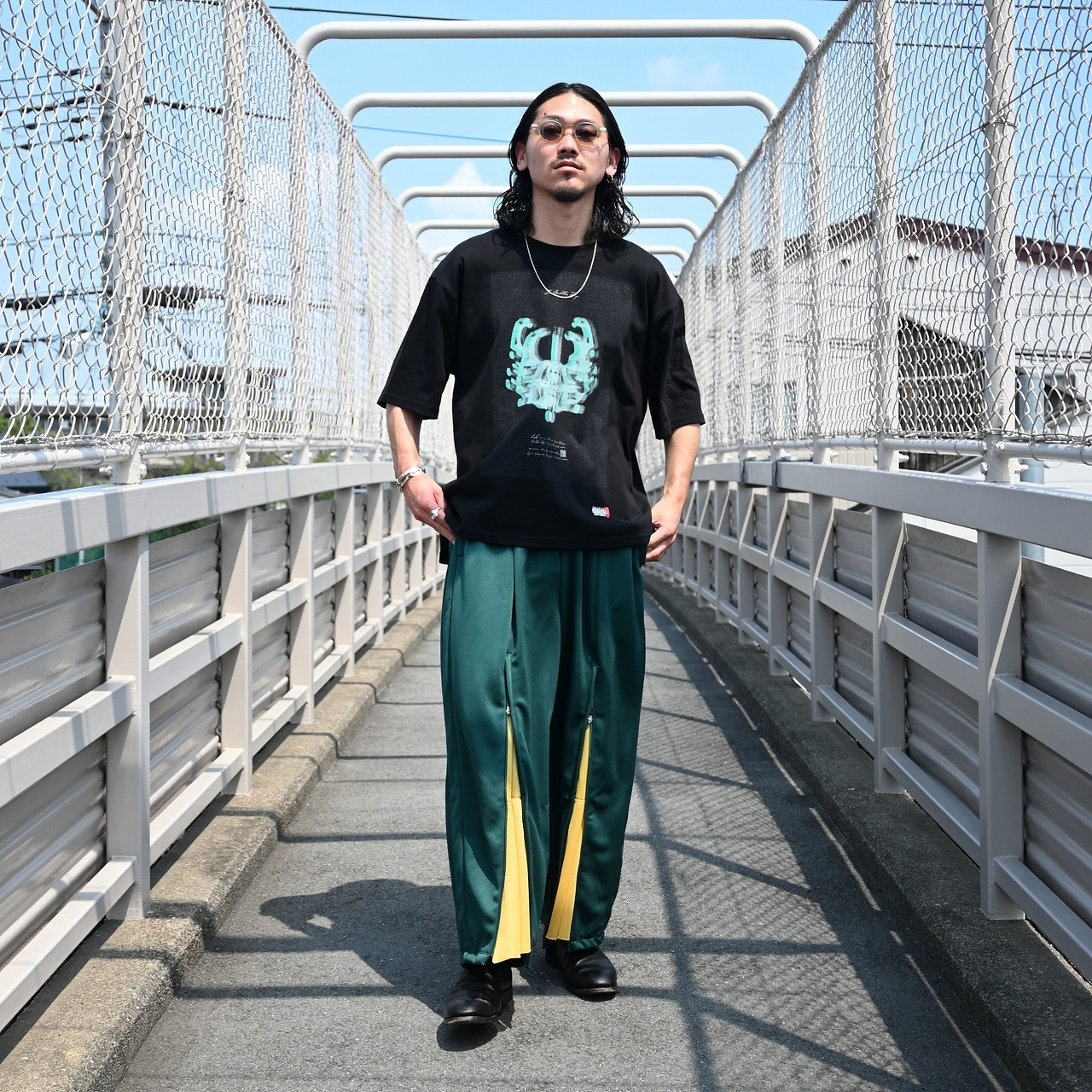 Leh / Zip Wide Track Pants　style