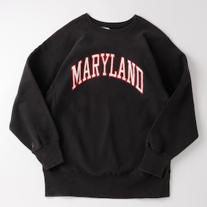 【希少】90s champion special vintage Reverse Weave Crew Vintage sweat rare Black made in USA "MARYLAND" /90年代 ヴィンテージ チャンピオン リバースウィーブ スウェット トレーナー USA製 ブラック 希少カラー ビッグサイズ サイズXL