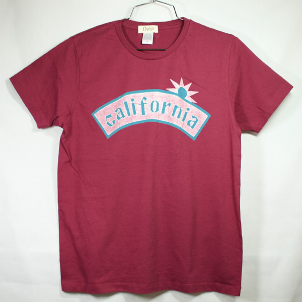 ［OAFISH］CALIFORNIA ショートスリーブTシャツ メンズ｜BURGUNDY