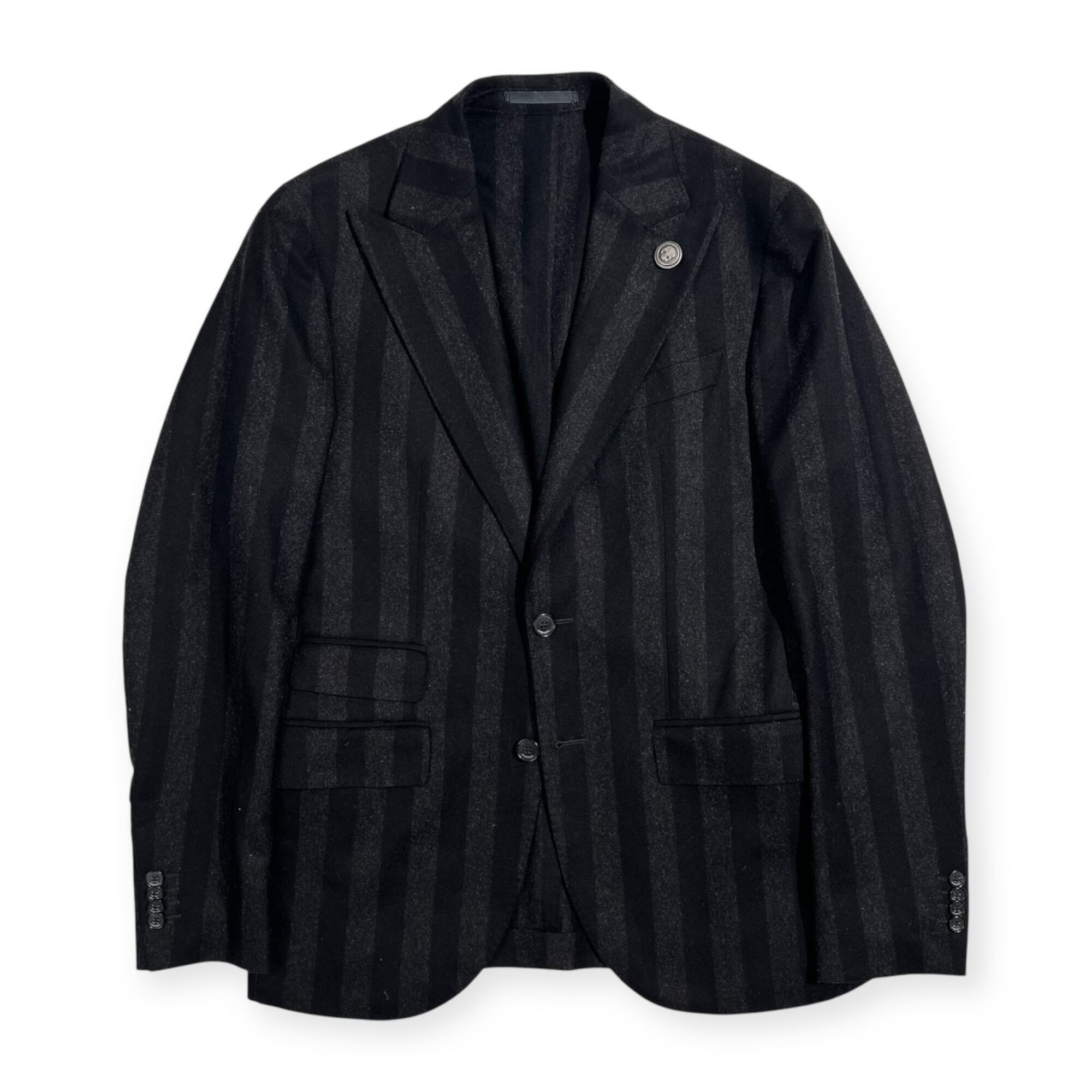 80s90s イタリア製 オーバーサイズ ヘリンボーンウール ダッフルコート 80s90s Italy vintage herringbone wool oversized duffle coat | PAY ID