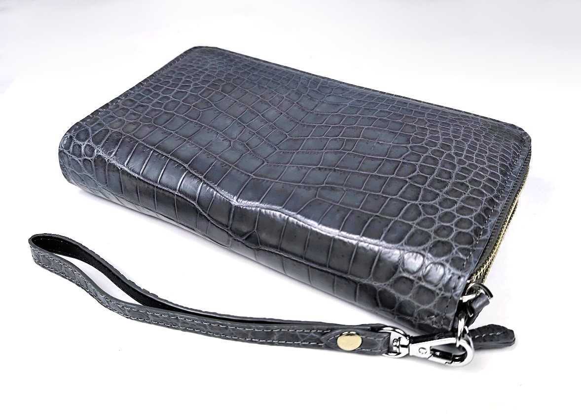 ☆新品未使用☆ 極上クロコダイルレザー Wロングウォレット
