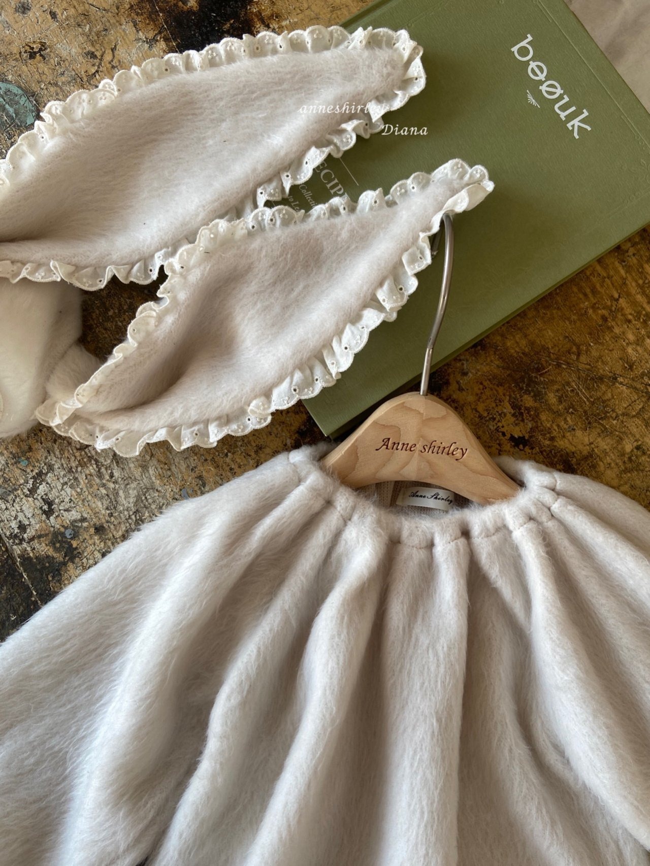 即納)  3m-22m |  Lovely rabbit lace suit (hat set)  | anneshirley - 5