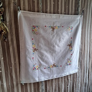 ヨーロッパ 刺繡クロス used [507070]