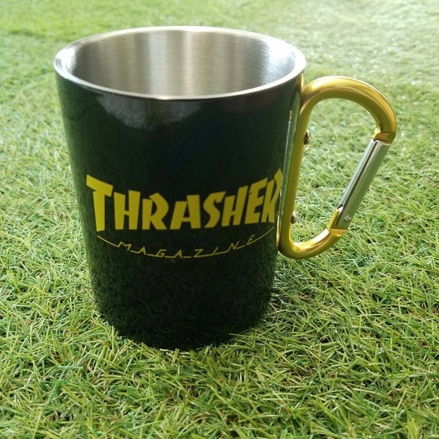 THRASHER スラッシャー　アウトドア　マグカップ　イエロー【インテリア 雑貨】