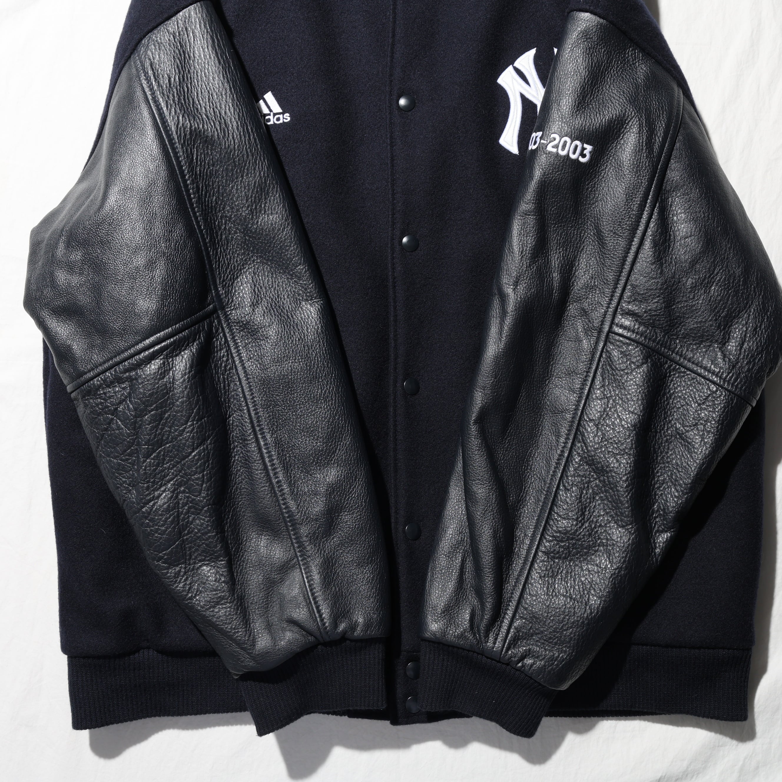 Mint XL adidas Yankees レザー スタジャン アディダス ヤンキース