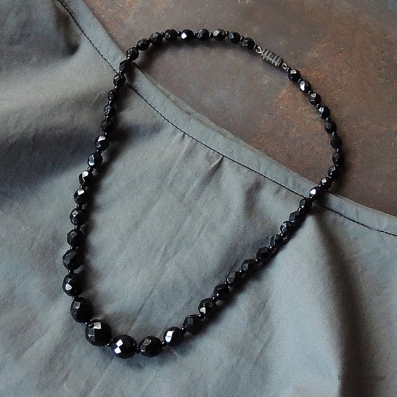 アンティーク フレンチジェット ネックレス