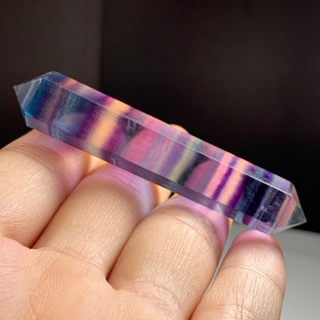 D4.透明☆グラデーションフローライト ダブルターミネーテッド