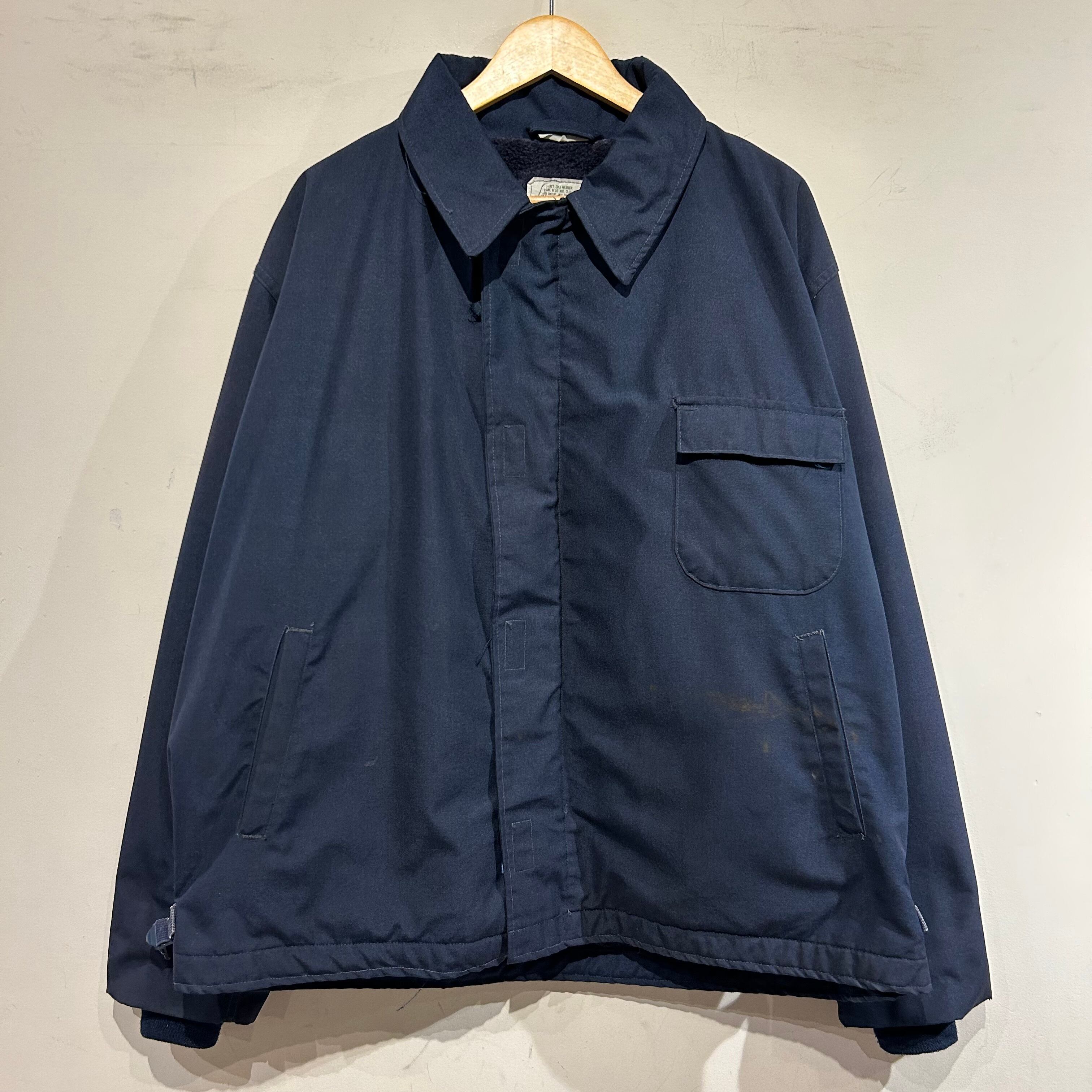 90s US.NAVY ARAMID DECK JACKET ネイビー