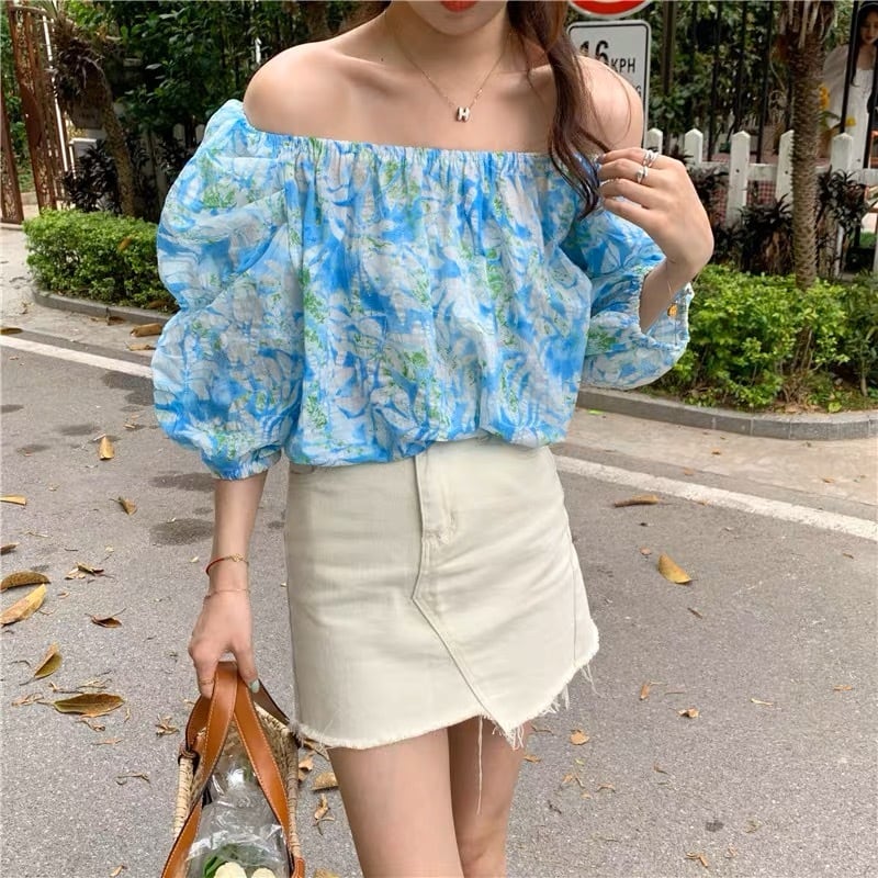 オフショルダーボリューム袖トップス G105CT0014