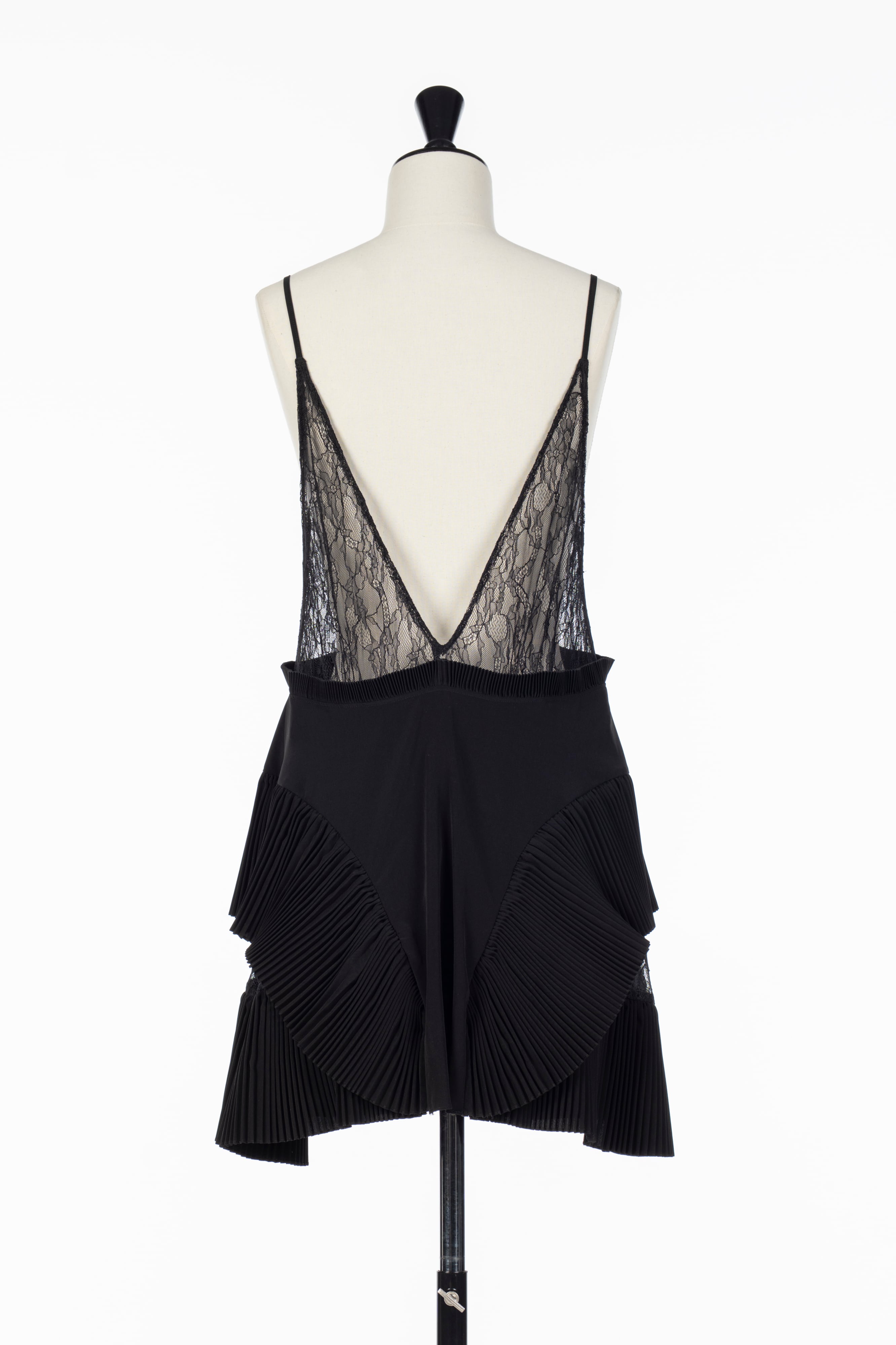 FETICO LACE KNIT MINI DRESS／フェティコ　ブラック LACE KNIT OFF-SHOULDER MINI DRESS｜FETICO フェティコ