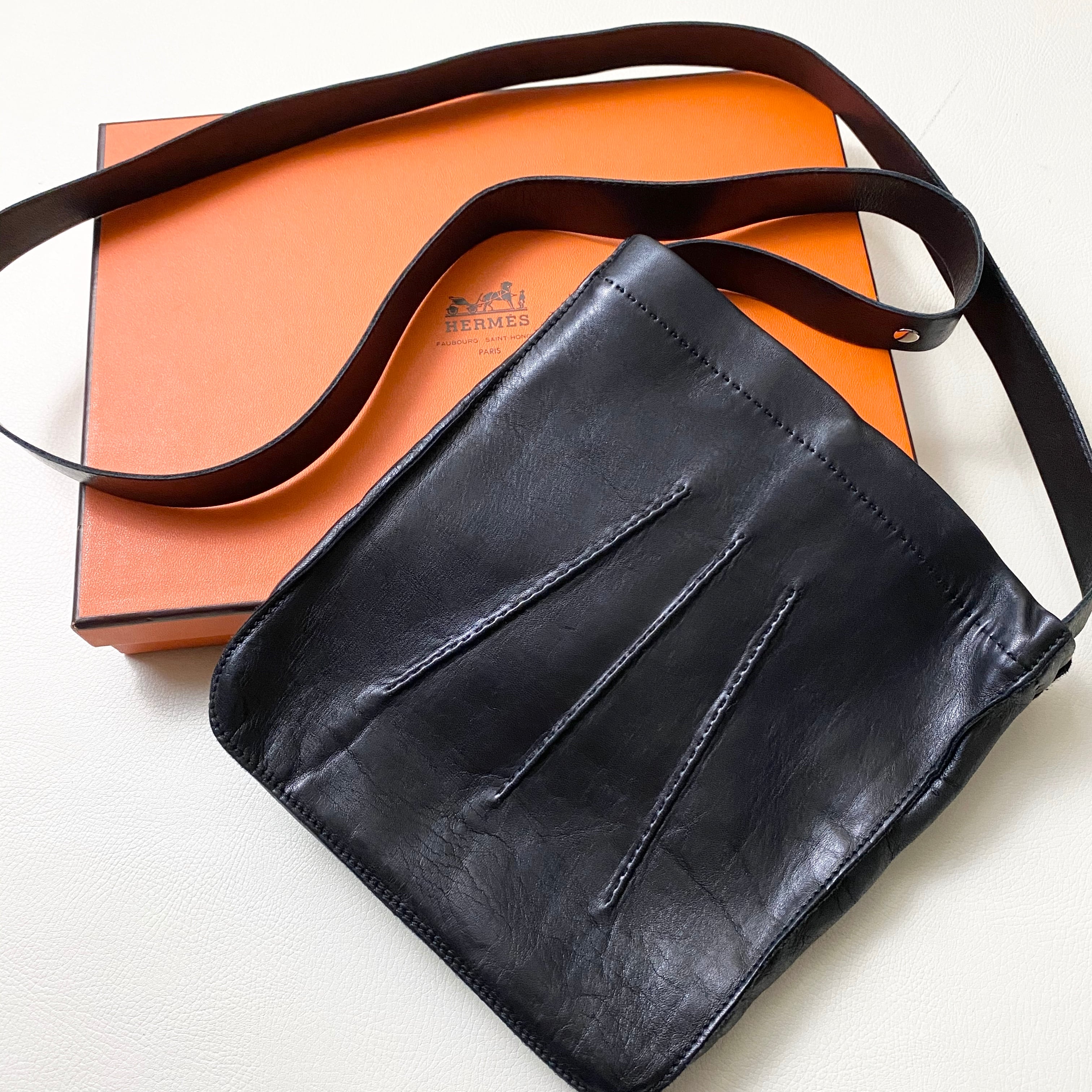 HERMES トゥドゥ ヴィンテージ ショルダーバッグ 弱い レザー