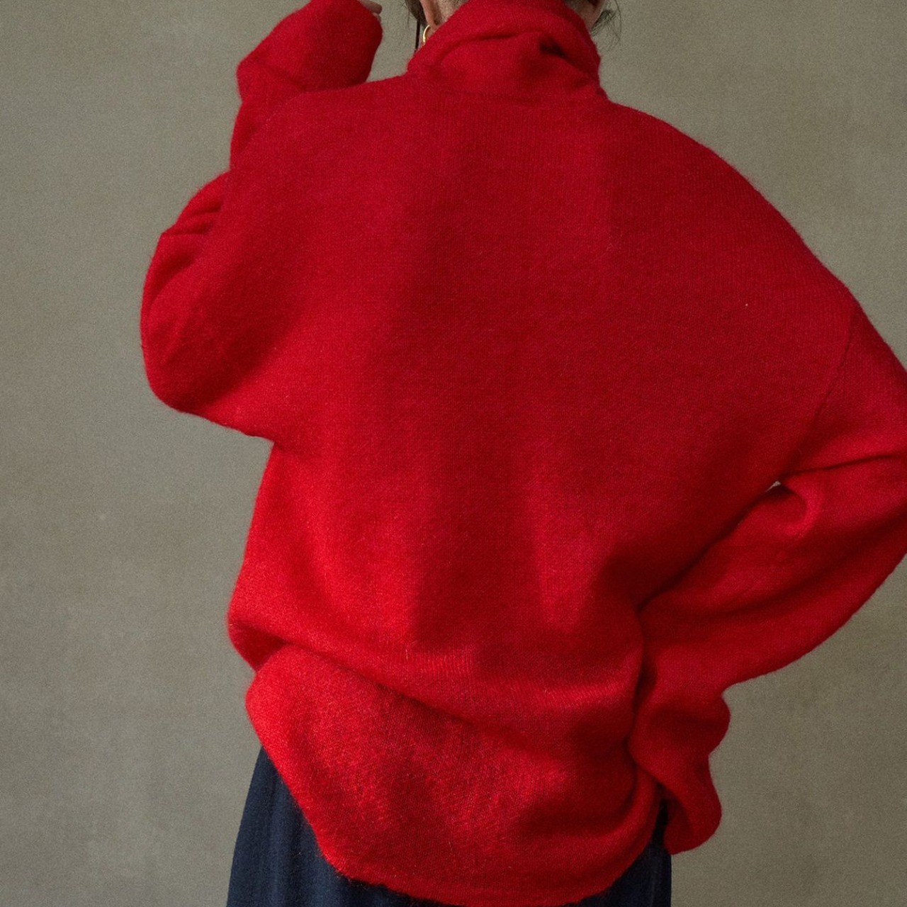 Deep Loose Turtleneck Knit【4color】 T3651