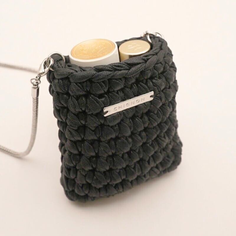NA様専用ページ:【 CHIGNON 】クロシェミニBAG(BLACK)
