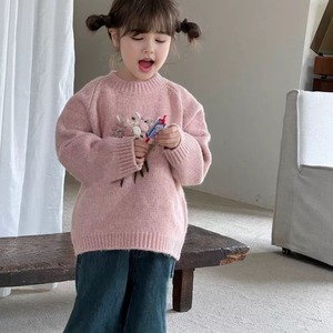 秋花束デザインセーター