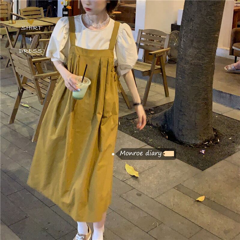 ヤーンスタイルスカート サマースリーブシャツ セット 大人ガーリー スウィート キュート カジュアル 夏物 モンロー83964736424