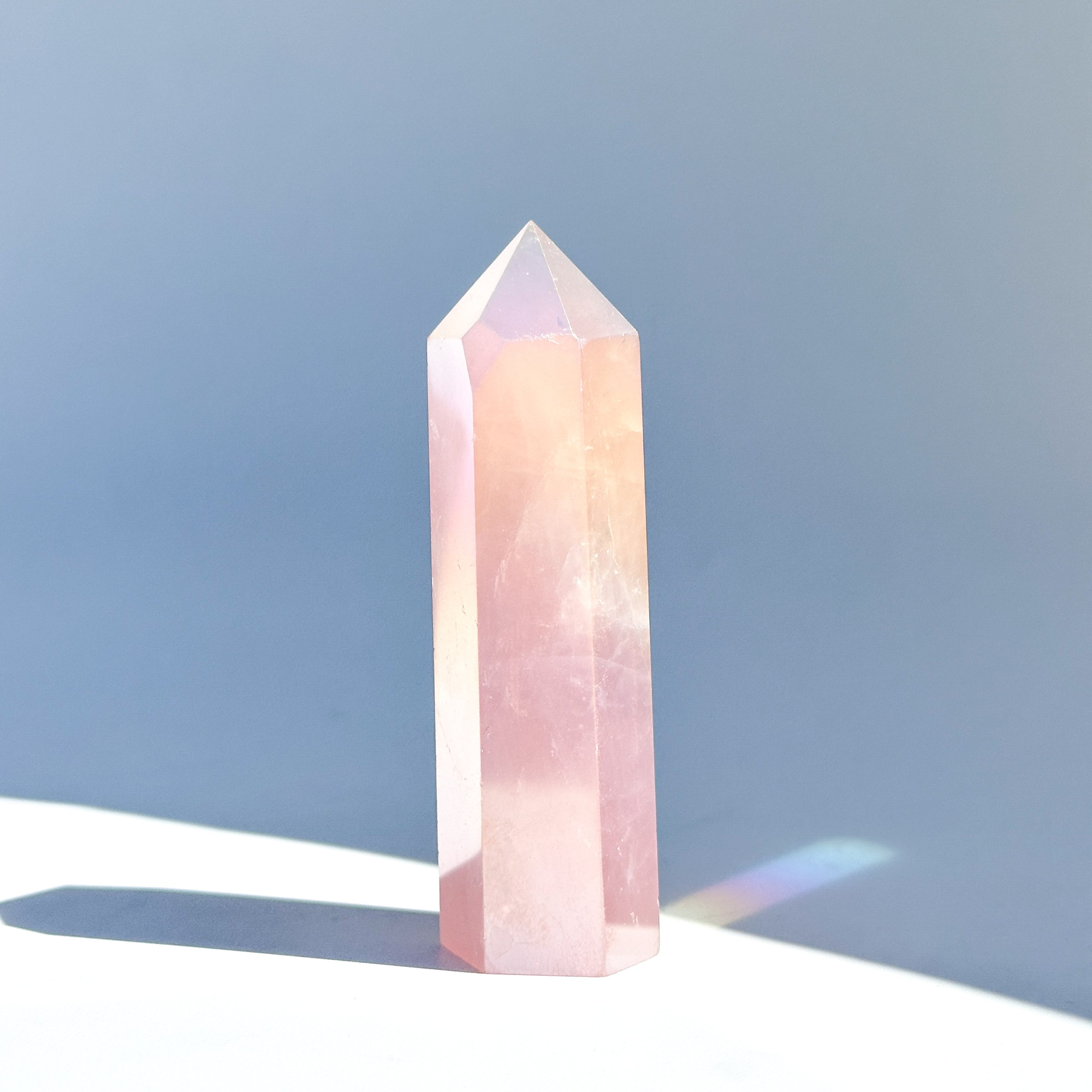 エンジェルオーラローズクォーツ タワー42✧ Angel Aura Rose Quartz