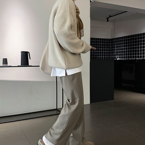 シンプルラウンドネックニット　MT0080360