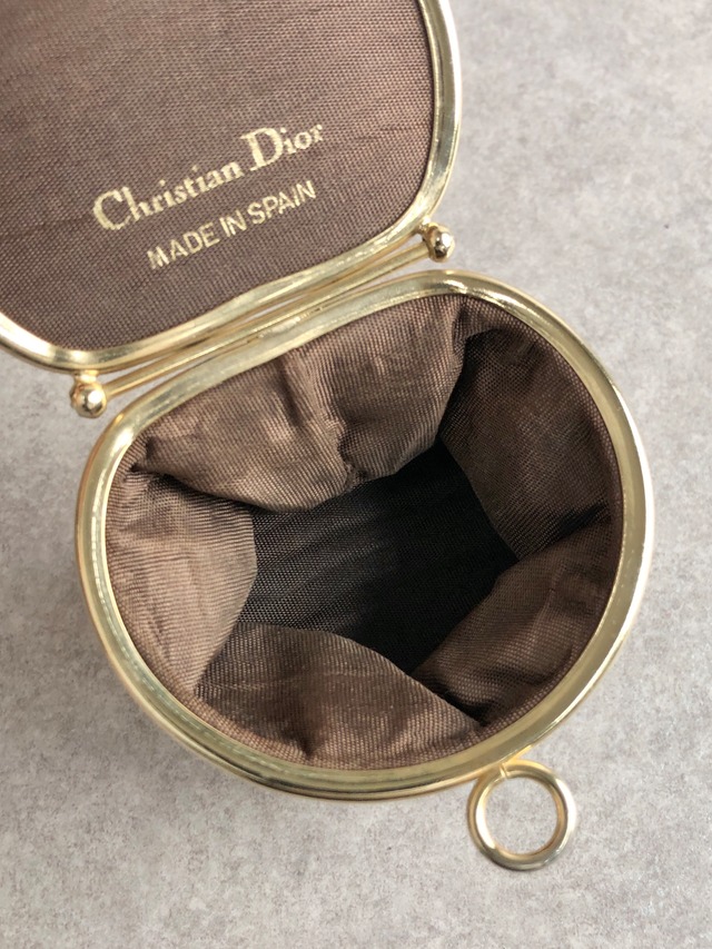 Christian Dior クリスチャン ディオール 財布 ブラウン DIOR レザー コインケース vintage ヴィンテージ オールド svpmy8