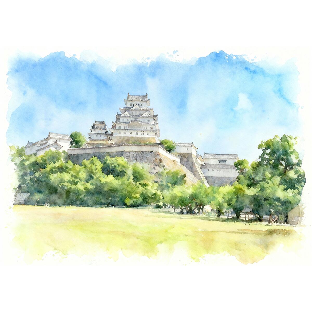 姫路城 | インテリア絵画の専門店 ビッグフィールドギャラリー水彩/油絵