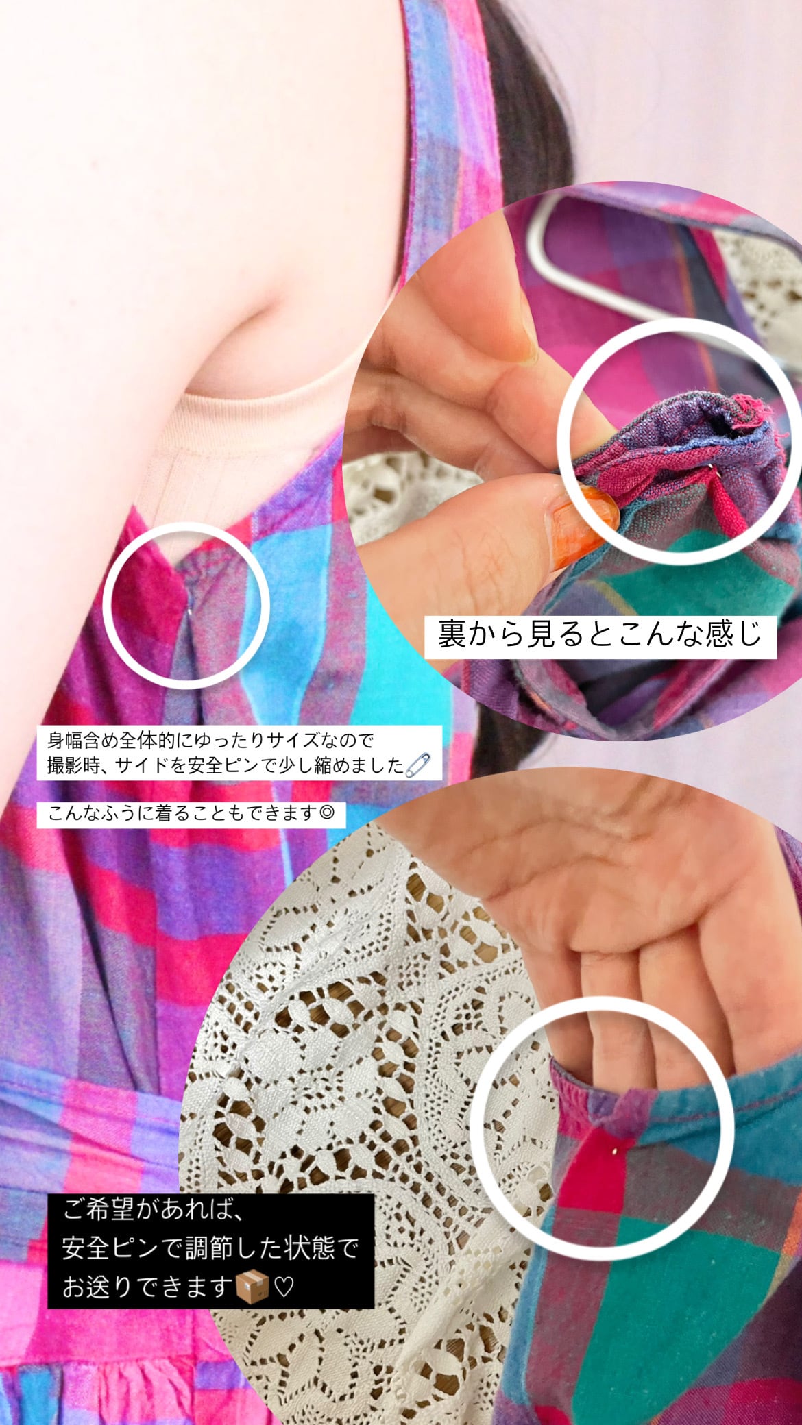 マドラスチェックワンピース ビビッドピンク | Annpi（アンピ）－大人
