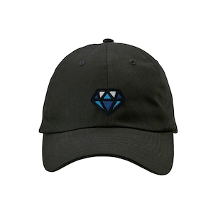 キラキラ ダイヤモンド 刺繍キャップ cap-a_ss014 帽子 コットン ツイル ロー キャップ