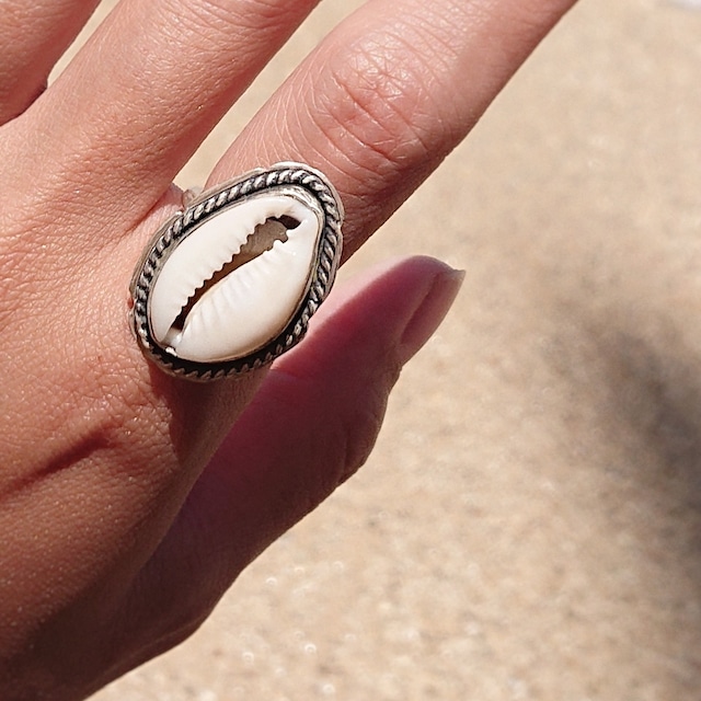 Cowrie Shell Ring