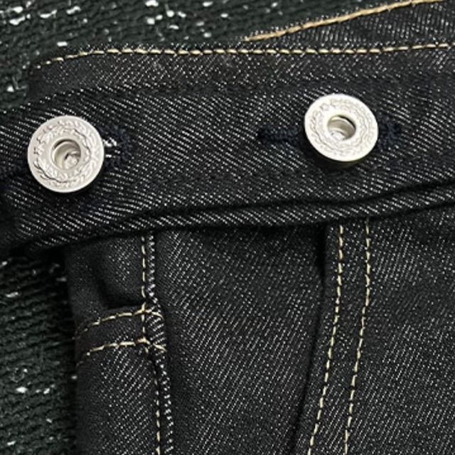 belted cropped denim　ベルトデザインクロップドデニム　J2001
