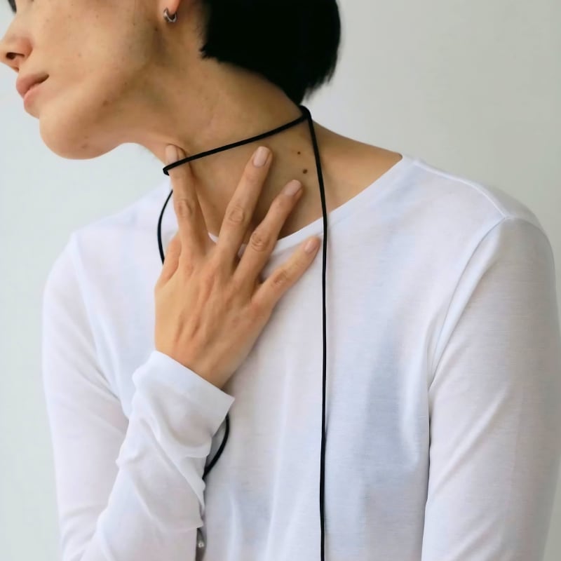 【 TRES 】Suede ivy Necklace