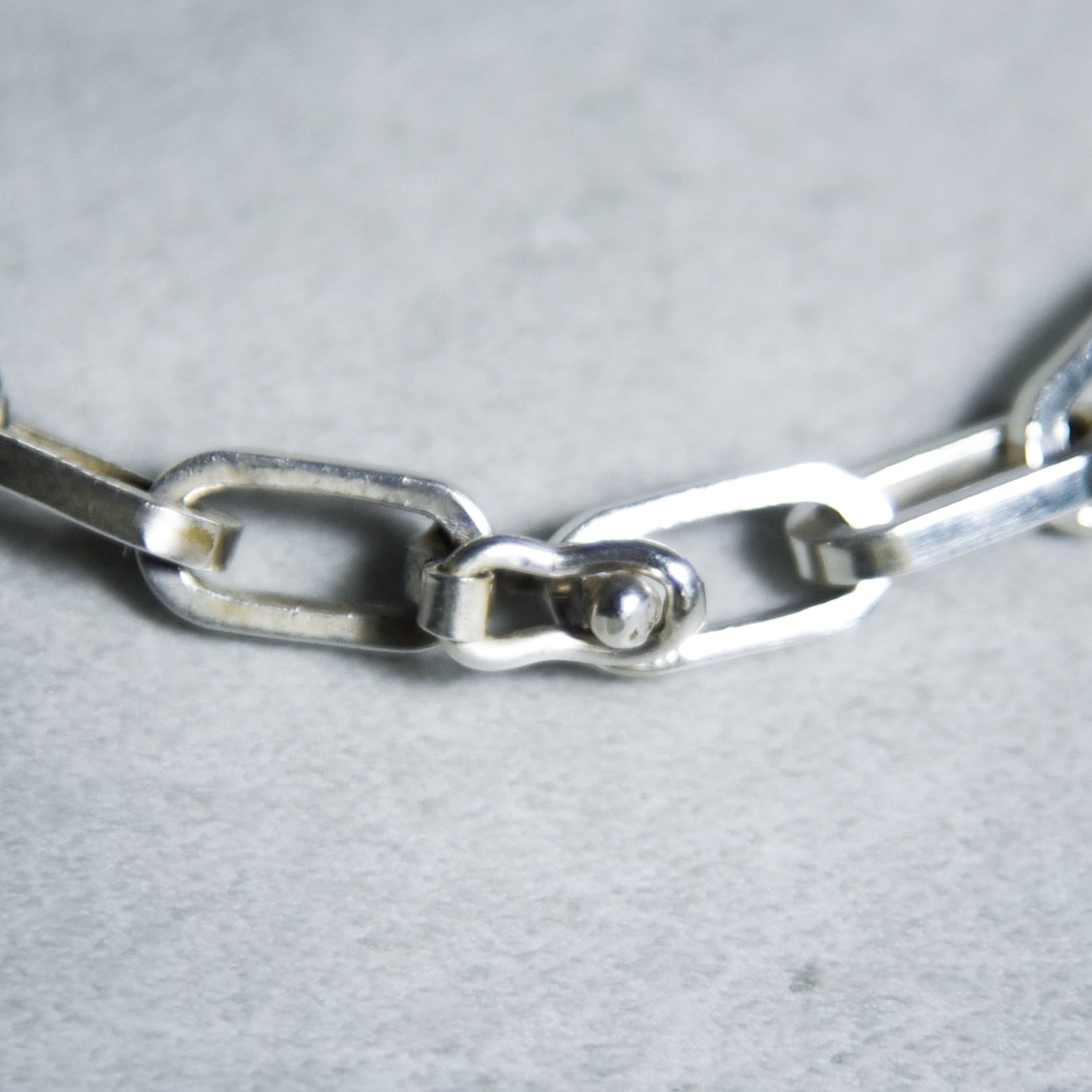 Mexican Jewelry Vintage Silver Oval Chain Bracelet メキシカン