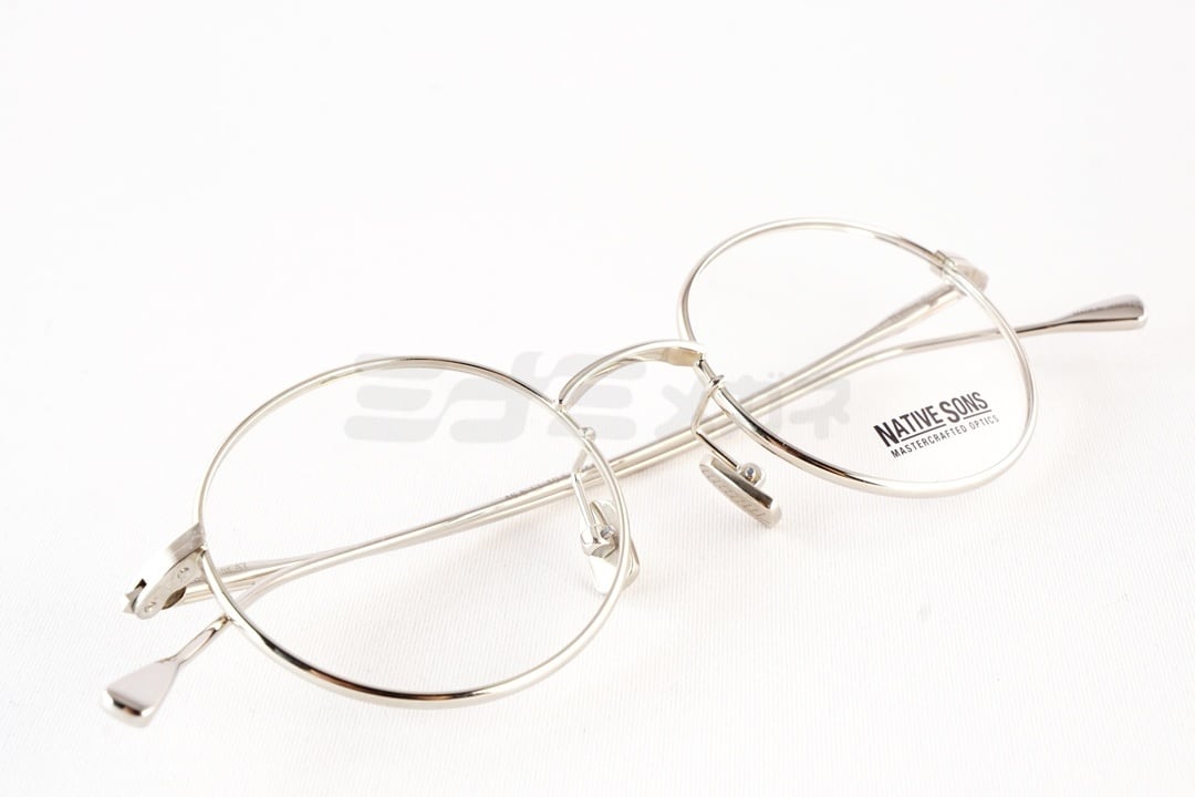NATIVE SONS メガネ Seeger Col.Silver NSM-016F 45サイズ 47サイズ