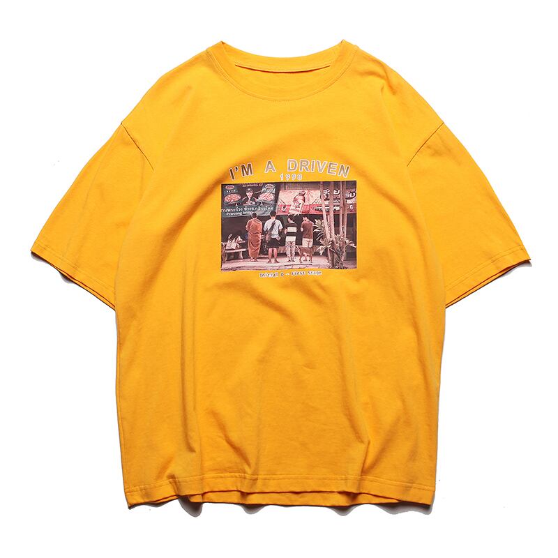 全3色 Tシャツ カットソー プリント カジュアル シンプル